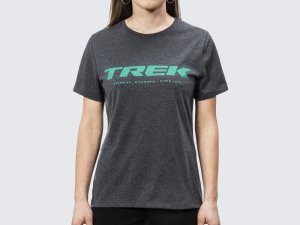 Trek Shirt Trek Logo Tee Women's L Charcoal Heather